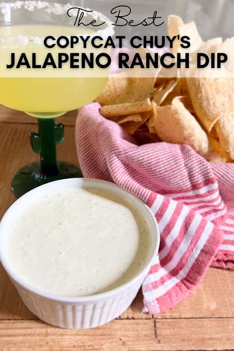 Chuy's Jalapeno Ranch Dip, Jalapeno Ranch Dip, Jalapeño Ranch Dip, Creamy Jalapeno Dip, Sopapilla Cheesecake Bars, Italian Cream Soda, Dipping Sauces For Chicken, Easy Taco Soup, Creamy Jalapeno