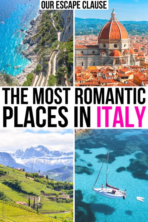 Bucket List Europe, Romantic Italy, Best Romantic Getaways, Best Places In Italy, Italy Destinations, Italy Honeymoon, Things To Do In Italy, Travel Spain, Cities In Italy