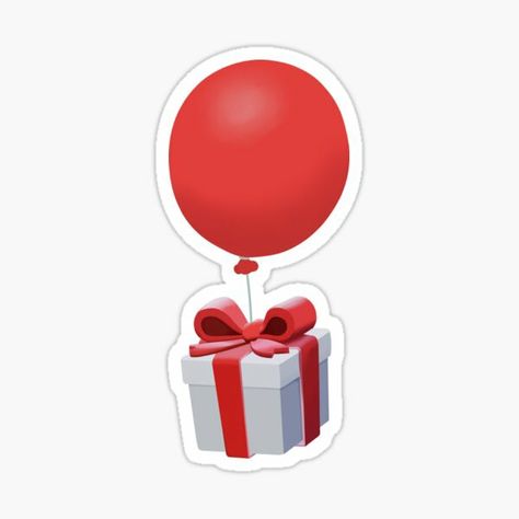 Balloon Gift, Red Balloon, Balloon Animals, Clay Creations, Cute Icons, Cute Stickers, Animal Crossing, Nails Inspiration, Painted Rocks