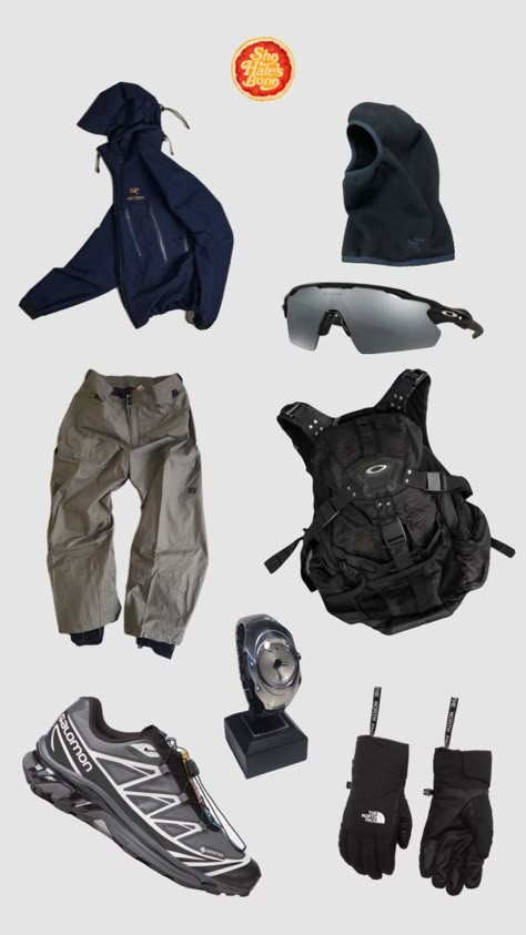 Nike Hiking Outfit, Hiking Outfit Men, Fits Inspiration, Hiking Fits, Mountain Outfit, Cold Fits, Black Men Street Fashion, Men Street Fashion, Streetwear Aesthetic