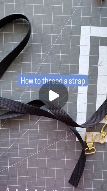 Muriel Corbierre on Instagram: "I like to use cotton webbing, but you can use whatever webbing you have. For cotton webbing, I first seal the raw edges with fray check. If you have a polyester or nylon webbing, you can seal the raw edges with a flame (carefully!). My hardware is from @emmalinebags. There's several ways to thread a strap, this is the way that stuck with me 🙂.  . #bagmaker #sewingtips #howtosew #crafts #makerssupportingmakers" Web 1, Webbing Strap, Fabric Projects, Backpack Purse, Bags Backpacks, Raw Edge, Iron On Patches, Sewing Hacks, Sewing Patterns