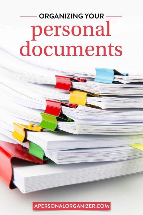 Creating a personal document container is simple when you follow these steps. Read on to get it organized! Organizing Bills, Decluttering Ideas Minimalism, Organize A Closet, Closet Organizing Ideas, 2024 Planning, Organizing Documents, Family Emergency Binder, Home Organization Binders, Pro Organizer