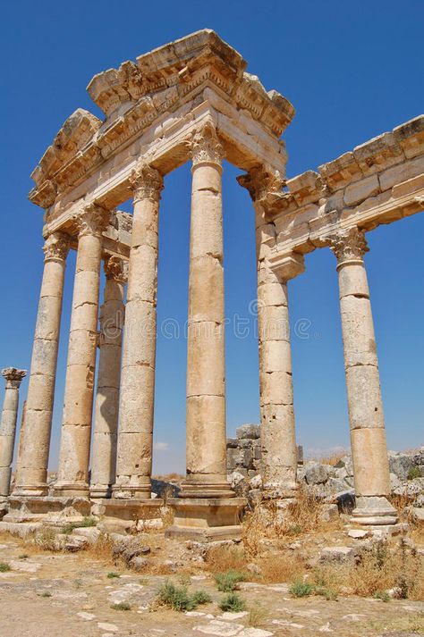 Aphamia ruins, Syria. City of Aphamia, ancient roman ruins in Syria #Sponsored , #sponsored, #ADVERTISEMENT, #ruins, #roman, #ancient, #Aphamia Roman Ruins Aesthetic, Rome Ruins, Roman Buildings, Ruins Architecture, Roman Ancient, Old Ruins, Greece Architecture, Ancient Roman Architecture, Ancient Houses