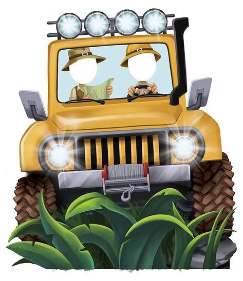 Jungle Room Decor, Jungle Theme Classroom, Safari Jeep, Jungle Thema, Cardboard Standup, Jungle Theme Birthday, Jungle Room, Safari Birthday Party, Jungle Birthday