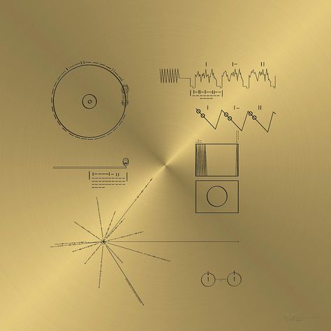 The Voyager Golden Records are two phonograph records that were included aboard both Voyager spacecraft launched in 1977 | The records contain sounds and images selected to portray the diversity of life and culture on Earth, and are intended for any intelligent extraterrestrial life form who may find them | The records are a sort of time capsule Earth Ship, Voyager Spacecraft, Golden Record, Phonograph Record, Extraterrestrial Life, Mind Expanding, Pale Blue Dot, Spirit Science, Earthship