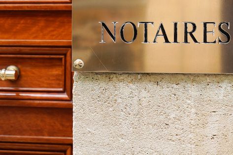 Notary Office, Building Wall, French Signs, Gold Logo, Office Building, Signs, Building, Wall, Gold