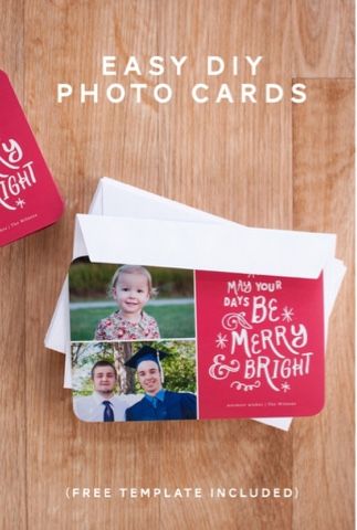 Diy Photo Cards, Diy Christmas Photo, Photo Card Ideas, Photo Cards Diy, Christmas Photo Card Template, Photo Card Template, Card Templates Free, Card Tricks, Christmas Card Template