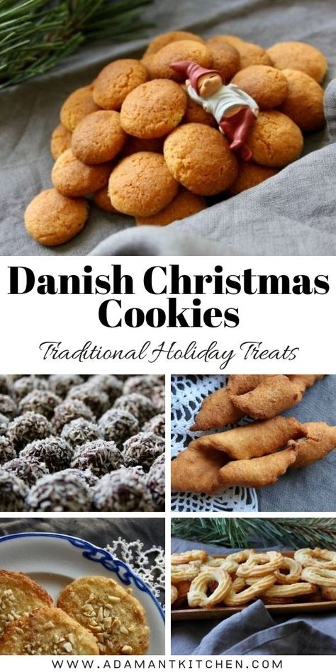 9 Danish Christmas Cookies (Småkager) Danish Christmas Cookies, Allergy Friendly Cookies, Danish Dessert, Danish Cuisine, Danish Cookies, Christmas Hygge, Traditional Holiday Recipes, Traditional Christmas Cookies, Christmas Cookies Recipes