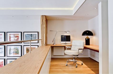 Chic Workspace, Attic Renovation Ideas, London Interior Design, Loft Office, Interior Design London, Attic Apartment, Attic Renovation, Attic Remodel, Attic Bedroom