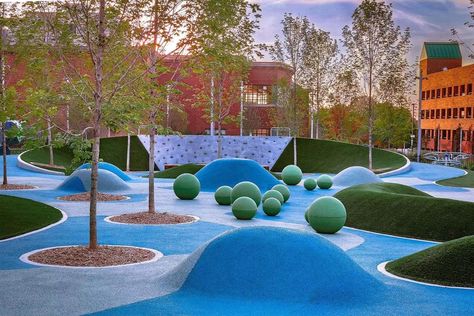 Playgrounds Architecture, Playground Landscaping, Cool Playgrounds, Urban Playground, Play Garden, Public Space Design, Outdoor Play Area, Children Park, Park Landscape