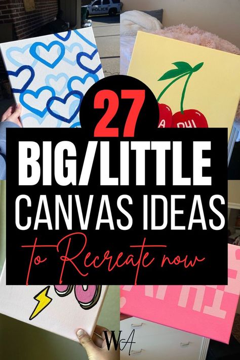 Sorority Big Little Canvas Ideas Sorority Clipboard Ideas, Big Little Hint Ideas, Big Little Canvas Ideas, Sorority Canvas Ideas, Sorority Activities, Cheer Sister Gifts, Sorority Rush Week, Big Little Quotes, Big Little Canvas