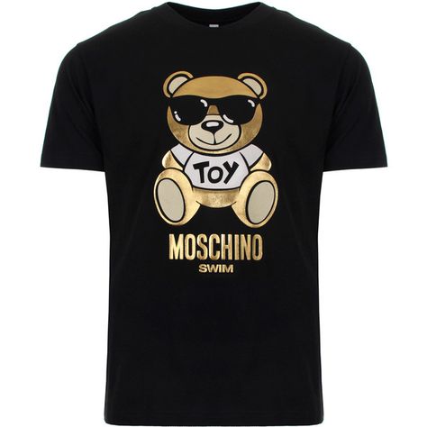 Moschino Gold Teddy T-Shirt ($205) ❤ liked on Polyvore featuring men's fashion, men's clothing, men's shirts, men's t-shirts, moschino mens shirt, mens gold t shirt, mens sparkly shirt, moschino men's t shirt and mens t shirts Moschino Tshirt, Sparkly Shirt, Fake Clothes, Moschino Men, Gold Shirt, Boys Style, Mens T Shirts, Mens Gold, Wedding Humor