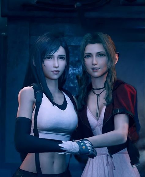 Tifa And Aerith Matching Pfp, Tifa And Aerith Matching Icons, Aerith And Tifa, Tifa And Aerith, Tifa Aerith, Final Fantasy Aerith, Final Fantasy Xii, Final Fantasy Collection, Advent Children