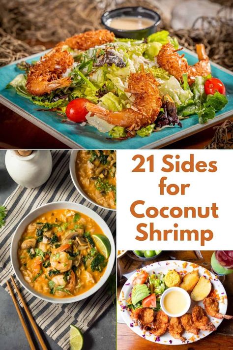 Are you wondering what to serve with coconut shrimp for your next gathering? We've rounded up 21 of our favorite sides for coconut shrimp that you can make at home that your guests will also love. Coconut Rum Shrimp, Sides With Coconut Shrimp, What Goes With Coconut Shrimp, Coconut Shrimp Meal Ideas, Coconut Shrimp With Rice, Sides For Coconut Shrimp Dinners, Side Dishes For Coconut Shrimp, Coconut Shrimp Dinner Sides, Fried Shrimp Side Dishes