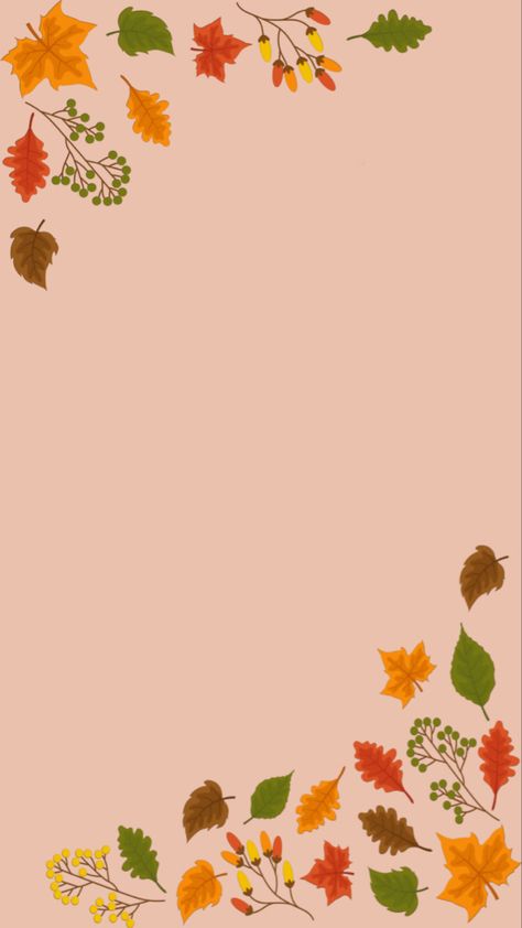 Fall Leaves Wallpaper, Work Wallpaper, Fall Lockscreen, Autumn Phone Wallpaper, Autumn Leaves Wallpaper, Fall Bows, Leaves Wallpaper, Wallpaper Border, Halloween Backgrounds