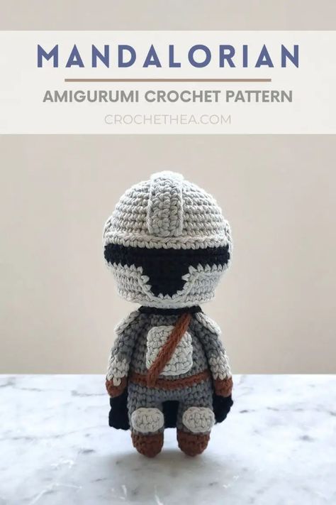 Mandalorian Crochet Pattern | Crochethea Mandalorian Crochet Pattern, Star Wars Crochet, Crochet Star, Crochet Geek, Quick Crochet Patterns, Crochet Dolls Free Patterns, Crochet Stars, Crochet Amigurumi Free, Quick Crochet