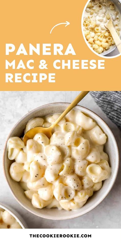 Copycat Panera Mac N Cheese, Panera White Cheddar Mac And Cheese, Macaroni And Cheese Copycat Recipes, Panera Mac N Cheese Recipe, Vegan Panera Mac And Cheese, Mad And Cheese Recipes, Panera Copycat Mac And Cheese, Homemade Panera Mac And Cheese, Instant Pot Panera Mac And Cheese