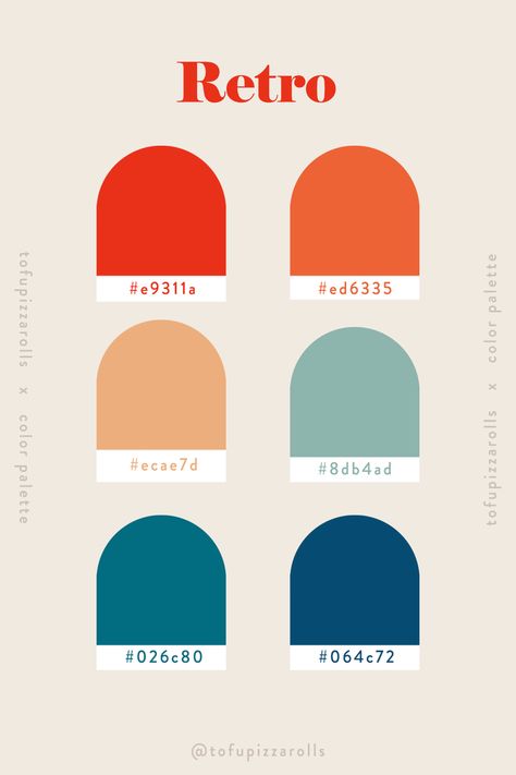 Color Palette Library — Tofu & Pizza Rolls Goofy Color Palette, Fall 2023 Graphic Design Trends, Tofu Pizza, Trendy Color Palette, Flat Color Palette, Dekorasi Bohemia, Visuell Identitet, Fotografi Bawah Air, Retro Color Palette