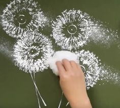 Painting Dandelions, Q Tip Painting, Dandelion Painting, Dandelion Art, Toilet Paper Rolls, Pallet Painting, Acrylic Painting Techniques, 수채화 그림, Watercolor Artists