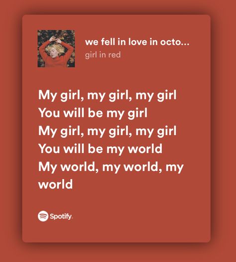 We Fell In Love In October, Pasandida Aurat, You're My World, Spotify Screenshot, Red Song, Luckiest Girl Alive, Best Girlfriend Ever, Bff Jewelry, Graphic Posters