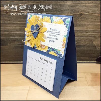 Handmade Desk Calendar, Small Desk Calendar, Diy Desk Calendar, Calendar Holder, Small Calendar, Easel Calendar, Mini Desk Calendar, Calendar Craft, Homemade Birthday Cards