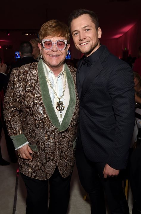 Taron Egerton Talks About Stealing From Elton John's Kitchen Elton John Costume, Rocketman Movie, David Furnish, Oscar Viewing Party, Awards Viewing Party, Taron Egerton, Richard Madden, Viewing Party, Tiny Dancer