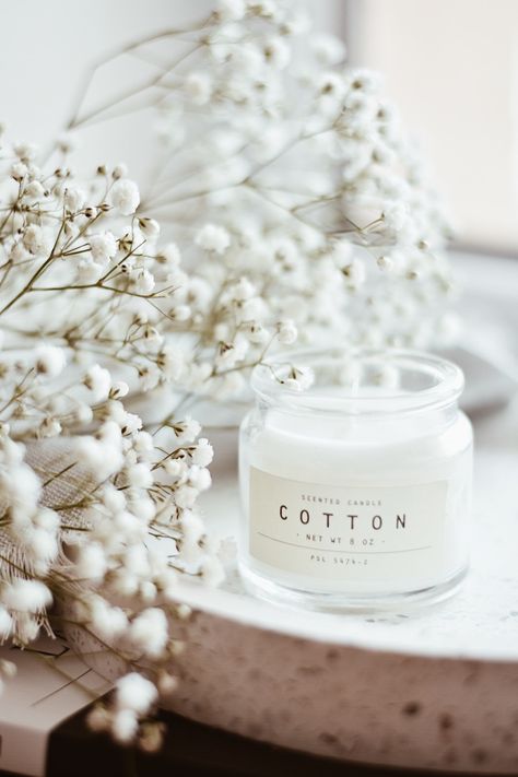 Flower Candle Photography, Aesthetic Candle Photography, Lotion Photography Ideas, White Candles Aesthetic, Candles Aesthetic Photography, Candle Advertising, Candle Photoshoot Ideas, February Mood Board, Candle Product Photography