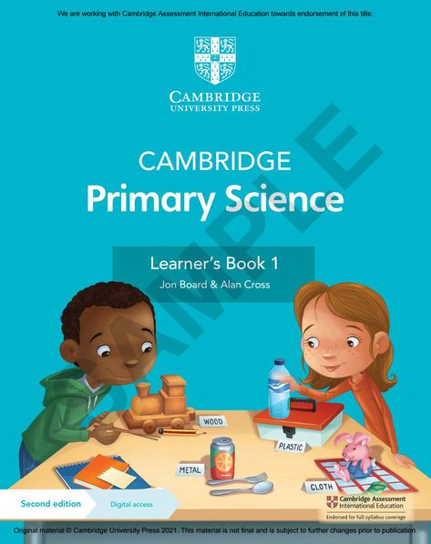 Primary Science Learner's Book 1 Sample Cambridge Primary Science, Cambridge Primary, Abc Flashcards, Primary Science, Cambridge University Press, Cambridge University, Book 1, Assessment, Cambridge