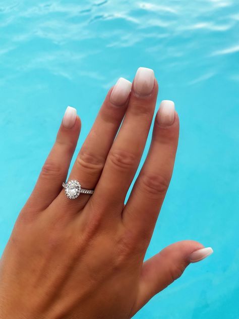 Tan Ombré Nails, Tan And White Ombre Nails, Nude To White Ombre Nails, Nude And White Ombre Nails, Tan And White Nails, Tan Ombre Nails, Montana Nails, Nude And White Nails, Nude Ombre Nails