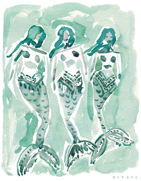 Part of my 12 Days of Mermaids series. This is the moment of the Mermaid, the world's greatest untapped resource. #mermaids #beachdecor #aqua Mermaid Illustration Art, Barbra Ignatiev, Watercolour Mermaid, Mermaid Watercolor, Watercolour Drawings, Mermaid Illustration, Watercolor Mermaid, Florida Art, Mermaid Drawings