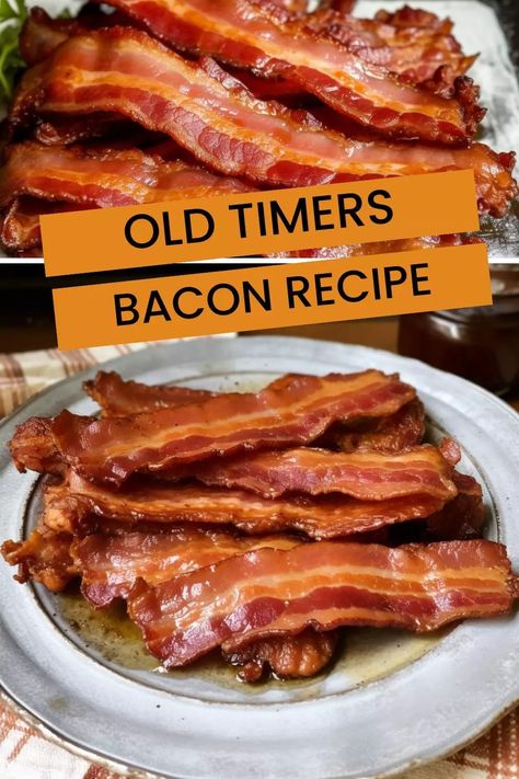 Old Timers Bacon Recipe – Hungarian Chef Fresh Bacon Recipes, Cooked Bacon Recipes, Homemade Bacon Recipes, Healthy Bacon Recipes, Oven Cooked Bacon, Making Bacon, Bacon Recipes For Dinner, Old Timers, Uncured Bacon