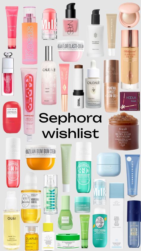 Sephora wishlist #beauty #inspo #sephora #products #wishlist #summerfridays #chirstmas #giftideas #ideas Sephora Gift Ideas, Sephora Wishlist, Sephora Birthday Gift, Sephora Products, Preppy Birthday Gifts, Sephora Favorites, Sephora Skin Care, Makeup Mistakes, Body Polish