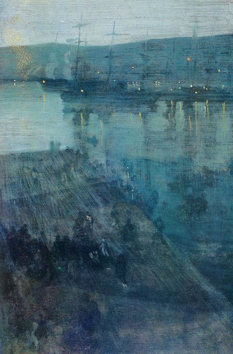 Midnight Summer Dream, James Whistler, Ocean Mural, Midnight Summer, Basement Painting, James Abbott Mcneill Whistler, James Mcneill Whistler, Modern Art Movements, 2023 Art