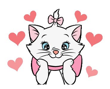 Disney Marie Animated Stickers Marie Cat, Disney Cats, Gata Marie, Marie Aristocats, Disney Gif, Music Stickers, Telegram Stickers, Walt Disney Company, Animated Stickers