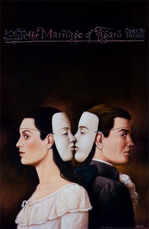 Rafal Olbinski, The Marriage Of Figaro, Marriage Of Figaro, Opera Music, Polish Posters, Polish Poster, School Of Visual Arts, Rene Magritte, Unusual Art