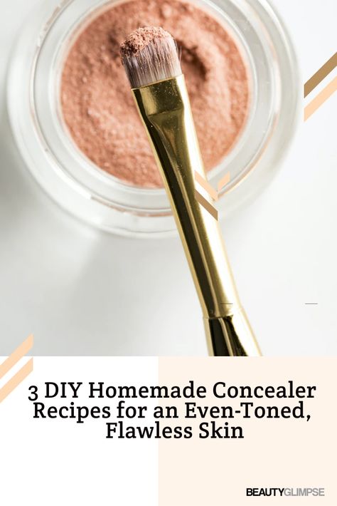 Learn how to make concealer at home while knowing about its types, colors, coverage options, and application. #Concealer #makeup How To Make Concealer At Home, Homemade Concealer, How To Make Concealer, Diy Concealer, Redness Pimple, Applying Concealer, Natural Concealer, Homemade Makeup, Facial Contouring