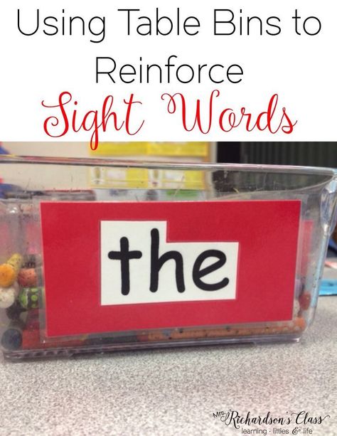 Sight word practice can be easily done with this trick! I love how she shared how she uses the table bins in her classroom! How To Make Pudding, Word Table, Sight Word Centers, Sight Word Fun, Teaching Sight Words, Finger Paint, Word Work Activities, Sight Words Kindergarten, Sight Word Practice