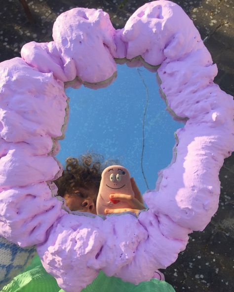 Expanding Foam Mirror, Easy Room Decor Diy, Front Flower Bed Ideas, Front Flower Bed, Foam Mirror, Funky Mirrors, Fall Apartment Decor, 00s Mode, Expanding Foam