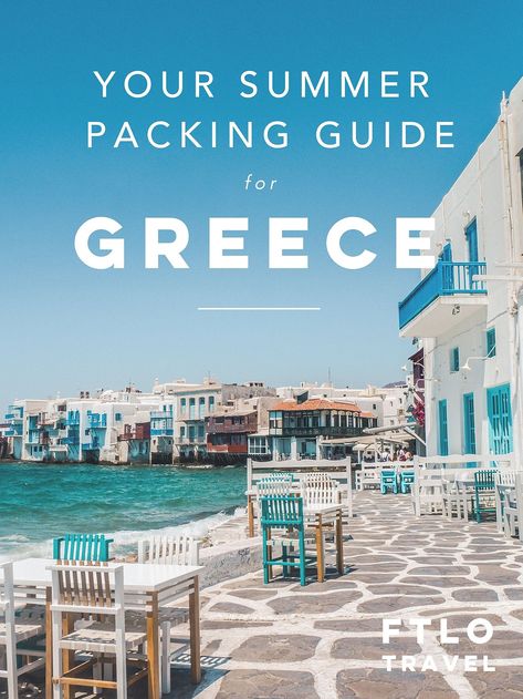 Europe Packing List Summer, Greece Packing, Greek Cruise, Greece Packing List, Honeymoon Packing List, Greece Cruise, Summer Packing Lists, Greek Vacation, Europe Packing List