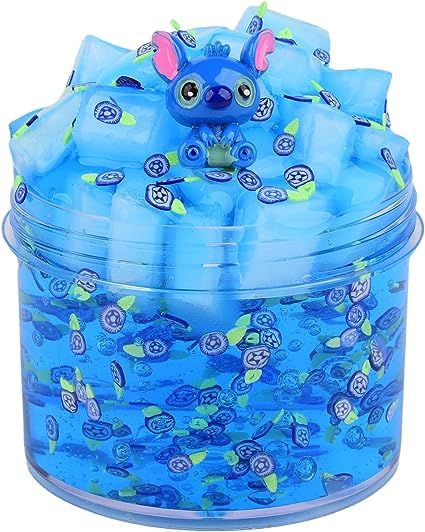 Upgrade Blue Stitch Clear Slime Kit, Crunchy Non Sticky Stretchy Jelly Slime Pack, Elegant Party Favor Goodie Bag Filler Stress Relief Toy for Boys Girls Kids Stitch Slime, Slime In A Bag, Stitch Birthday Goodie Bags, Slime Kit Party Favor, Ice Cream Shop Toy, Yellow Slime, Lilo And Stitch Toys, Be Like A Pineapple, Stitch Plush Walmart