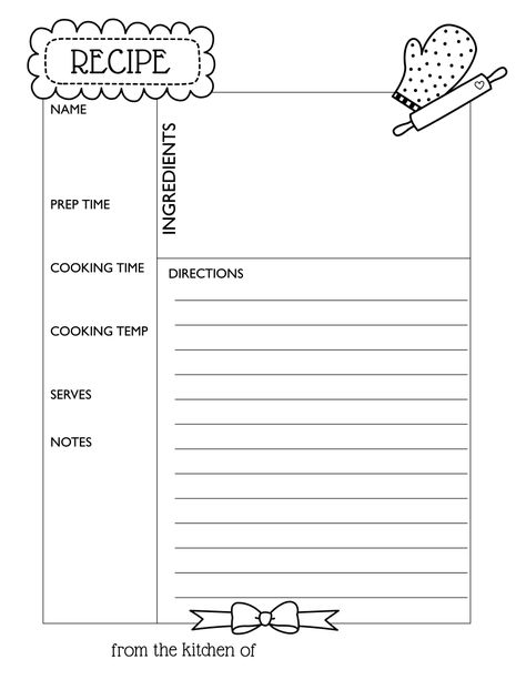 Recipe Binder Printables Free, Recipe Templates Free, Recipe Binder Printables, Family Recipe Cards, Recipe Book Printables, Recipe Template Printable, Diy Recipe Binder, Printable Recipe Page, Binder Printables Free