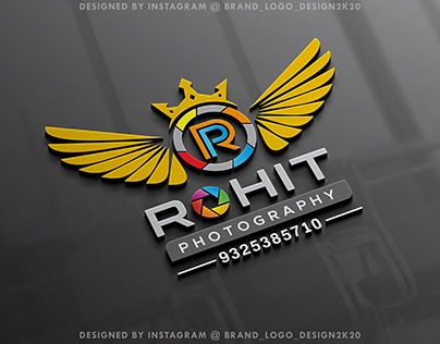 Instagram Profile Logo Design, Rohit Edit Logo, Rohit Photography Logo, Rohit Name Logo, Photo Logo Design Photography, Ajay Name Logo, Best Photography Logos Graphic Design, Rohit Logo, Dj Name Logo