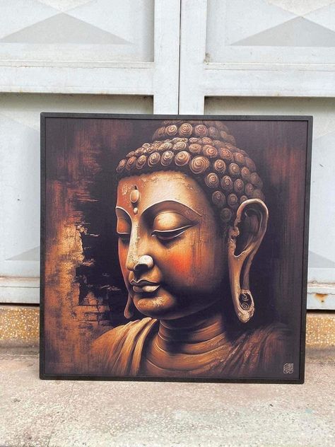 Gautam Buddha Painting Canvases, Gautam Buddha Painting, Buddha Canvas Painting, Buddha Pictures, Buddha Painting Canvas, Handmade Paper Art, Canvas Art Painting Acrylic, Buddhist Art Drawing, Buddha Canvas