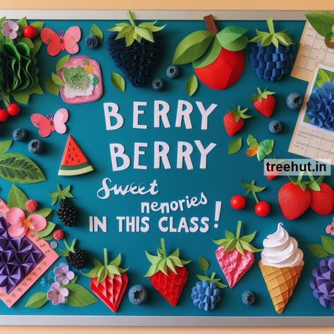 Berry Bulletin Board Ideas, School Bulletin Board Ideas Berry Bulletin Board Ideas, Food Theme Bulletin Board Ideas, Mushroom Bulletin Board Ideas, Pie Bulletin Board Ideas, September School Bulletin Boards, August Bulletin Board Ideas, September Bulletin Board Ideas, August Bulletin Boards, September Bulletin Boards