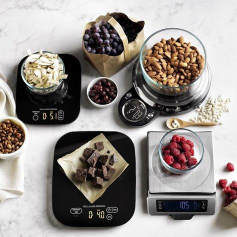 How (and Why) to Use a Kitchen Scale Williams Sonoma Kitchen, Weight Conversion, Food Scales, Measuring Ingredients, Digital Kitchen Scales, Kitchen Timers, Food Scale, Baking Set, Kitchen Scale