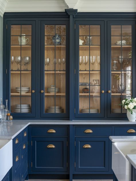 27 Navy Blue Kitchen Cabinets – Your Motor Geek Blue Craftsman Kitchen, Blue Wood Stain Cabinets, Blue Craftsman, Blue Wood Stain, Dark Blue Kitchen Cabinets, Navy Kitchen Cabinets, Navy Blue Kitchen Cabinets, Dark Blue Kitchens, Blue Kitchen Designs