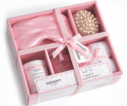 Bath Gift Set, Spa Set, Bath Gift, Spa Gifts Set, Bath Candles, Spa Essentials, Pink Candles, Bath Spa, Manicure Set