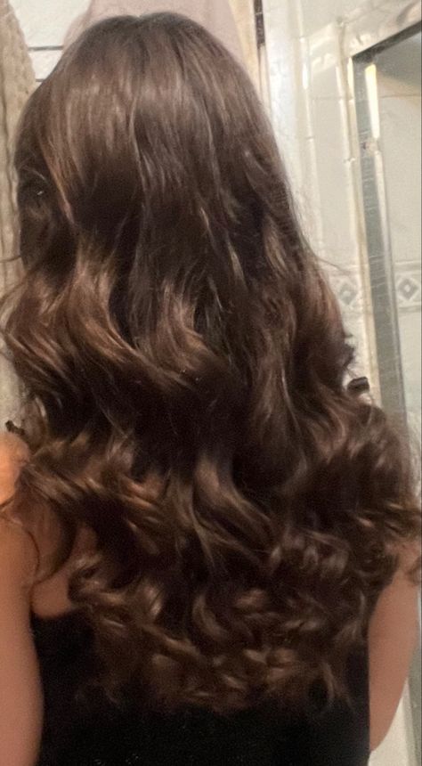 Heartless Curls, Brown Curls, Wavy Hairstyles Medium, Heatless Curls, Hair Stylies, Curly Girl Hairstyles, Hair Stylist Life, Long Wavy Hair, Hair Inspo Color