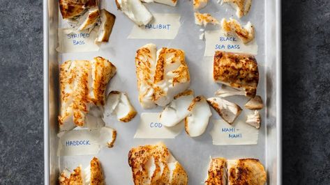 5 Kinds of White Fish You Should Pan-Roast (and 4 You Shouldn’t) | America's Test Kitchen Seared Fish, White Fish Recipes, Grilled Oysters, Roast Fish, America's Test Kitchen, Cooks Illustrated, White Fish, Taste Test, Americas Test Kitchen