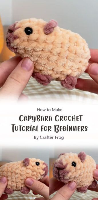 Amigurumi Capybara, Capybara Crochet, Unique Amigurumi, Crochet Tutorial For Beginners, Crochet Turtle Pattern, Crochet Pattern Tutorial, Crochet Unique, Easy Crochet Animals, Quick Crochet Patterns